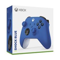 Controle Xbox Azul Shock Blue Sem Fio Original 12 Meses de Garantia