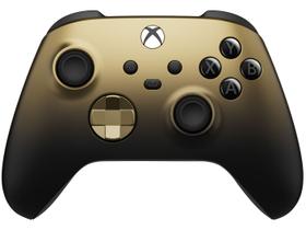 Controle Xbox sem Fio Gold Shadow Microsoft - Dourado e Preto