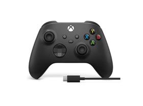 Controle Xbox sem fio Series S X Preto com Cabo USB-C Original Microsoft