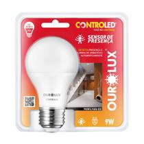 Controled 9w sensor de presenca 6500k ourolux
