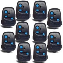 Controles Peccinin 3c 433Mhz - Kit com 10 peças - Preto