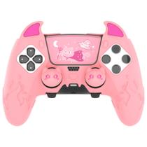 Controller Skin PlayVital para PS5 Edge Silicone Demon Pink