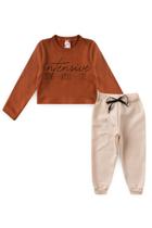Conujunto Moletom Infantil Cropped Intensive