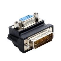 Conversor Adaptador 90 Dvi-d 24+5 Macho X Vga 15 Pino Fêmea