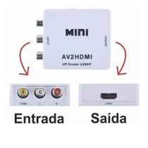 Conversor Adaptador AV Vídeo Mini HD
