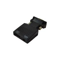 Conversor Adaptador Entrada Vga Macho Saída Hdmi Fem Au 62 - Lotus