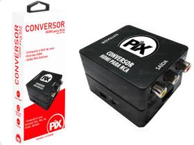 Conversor Adaptador HDMI Para RCA Com Sinal De Entrada 1080P 60HZ