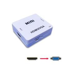 Conversor Adaptador Hdmi Para Vga (HDMI2VGA) compatível com vídeo games, Desktops, Notebooks. - Knup