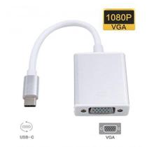 Conversor adaptador plug usb c tipo-c para vga fêmea