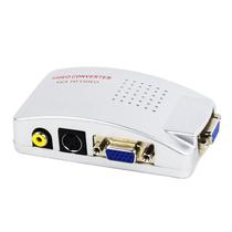 Conversor Adaptador Vga Pc Para Rca S-Vídeo Av Tv - OEM