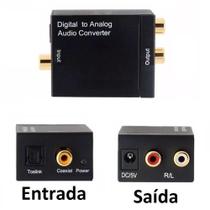 Conversor Áudio Óptico Coaxial Analógico Rca Saída R/l DVD Conversor Áudio Óptico Coaxial Analógico Rca Saída R/l DVD