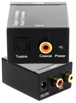 Conversor Áudio Óptico Coaxial Analógico Rca+Saída Rl - - Sdtronic