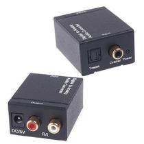 Conversor Áudio Óptico Coaxial Para Analógico Rca + Saída R/L -