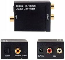 Conversor Áudio óptico Digital Analógico Coaxial Rca - XTRAD