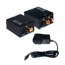 Conversor Áudio Óptico Digital Fibra Coaxial Rca Analógico - IT BLUE