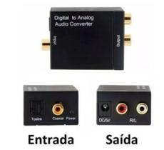 Conversor Audio Optico Digital Fibra Coaxial Rca Analógico - Jiaxi