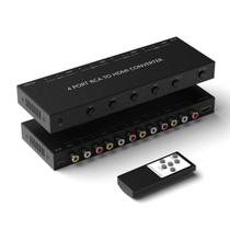 Conversor AV para HDMI Dingsun 4Port com controle remoto para dispositivos antigos Conversor AV para HDMI Dingsun 4Port com controle remoto para dispositivos antigos