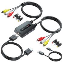 Conversor AV para HDMI Knisopec de porta dupla RCA para HDMI Conversor AV para HDMI Knisopec de porta dupla RCA para HDMI