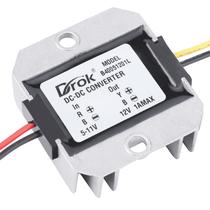 Conversor Boost DROK 12V 1A 12W Módulo Step Up à prova d'água Conversor Boost DROK 12V 1A 12W Módulo Step Up à prova d'água