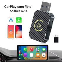 Conversor Car Play Wireless USB Android Auto Para Central Multimidia Carro Adaptador Sem Fio Conversor Car Play Wireless USB Android Auto Para Central Multimidia Carro Adaptador Sem Fio