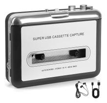 Conversor Cassete para MP3 - Walkman USB Tipo-C - Ideal para Músicas Antigas e Retro