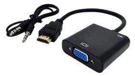 Conversor Com Saida de Audio HDMI X VGA Preto Storm ADAP0074