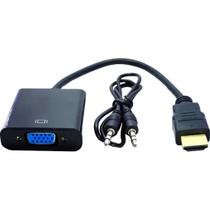 Conversor Com Saida de Audio HDMI X VGA Preto Storm
