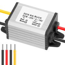 Conversor DC Buck YELUFT 8-22V para 3-15V 3A à prova d'água Conversor DC Buck YELUFT 8-22V para 3-15V 3A à prova d'água