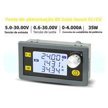 Conversor DC-DC Ajustável Buck-Boost 5.0-30V Para 0.6-30V 0-4A Módulo De Fonte De Alimentação