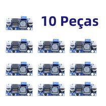 Conversor DC-DC Ajustável LM2596 3.2V-35V Para 1.25-35V Módulo Regulador De Tensão Step down