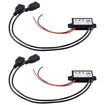 Conversor DC Flylin 12V a 5V 3A Dual USB à prova d'água