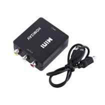 Conversor de adaptador HDMI para áudio de vídeo composto RCA 1080p
