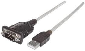 Conversor de adaptador serial USB para RS232 Manhattan 205153