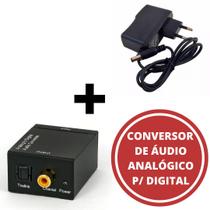 Conversor de Áudio Analógico para Digital com fonte de alimentação - ADAP0059 - Storm