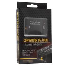 Conversor de Áudio Analógico Rca para Otico Audio Digital