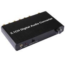 Conversor de Áudio Digital 5.1 Canais com SPDIF Coaxial