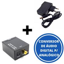 Conversor de Áudio Digital para Analógico com fonte de alimentação - ADAP0058 - Storm