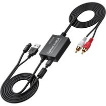 Conversor de áudio digital para analógico PROZOR 192kHz com cabo Conversor de áudio digital para analógico PROZOR 192kHz com cabo