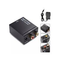 Conversor de áudio digital para analógico Toslink/Coaxial para RCA