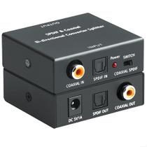 Conversor de áudio digital ROOFULL bidirecional óptico/coaxial Conversor de áudio digital ROOFULL bidirecional óptico/coaxial