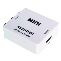 Conversor de Áudio e Vídeo RCA/CVBS para HDMI 1080p - Adaptador HDTV/DVD