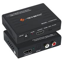 Conversor de Áudio HDMI 1080P com Extrator de Áudio SPDIF e RCA Stereo - Alta Qualidade