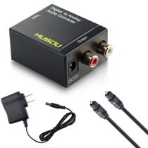Conversor de áudio Musou Digital Optical Coax para RCA analógico Conversor de áudio Musou Digital Optical Coax para RCA analógico