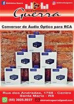 Conversor de Áudio Óptico para RCA Conversor de Áudio Óptico para RCA