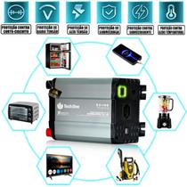 Conversor de energia 800W 12v - 220 / 110v Inversor De Tensão Entrada Usb Tech One Conversor de energia 800W 12v - 220 / 110v Inversor De Tensão Entrada Usb Tech One