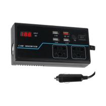 Conversor De Energia Para Carro 200W G9 Com Voltímetro, Inversor Com 8 Portas De Saída DC 12V 24V Conversor De Energia Para Carro 200W G9 Com Voltímetro, Inversor Com 8 Portas De Saída DC 12V 24V