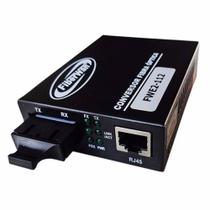 Conversor de Fibra Optica MM e SM 10/100 2 FO SC p/ RJ45 FWE2-112