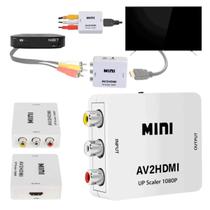 conversor de imagem e áudio hdmi para tv tubo antiga rca som - INOVA