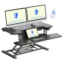 Conversor de Mesa em Pé FLEXISPOT 32" Motorizado Preto Conversor de Mesa em Pé FLEXISPOT 32" Motorizado Preto