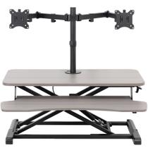 Conversor de mesa permanente VIVO ajustável em altura com monitor